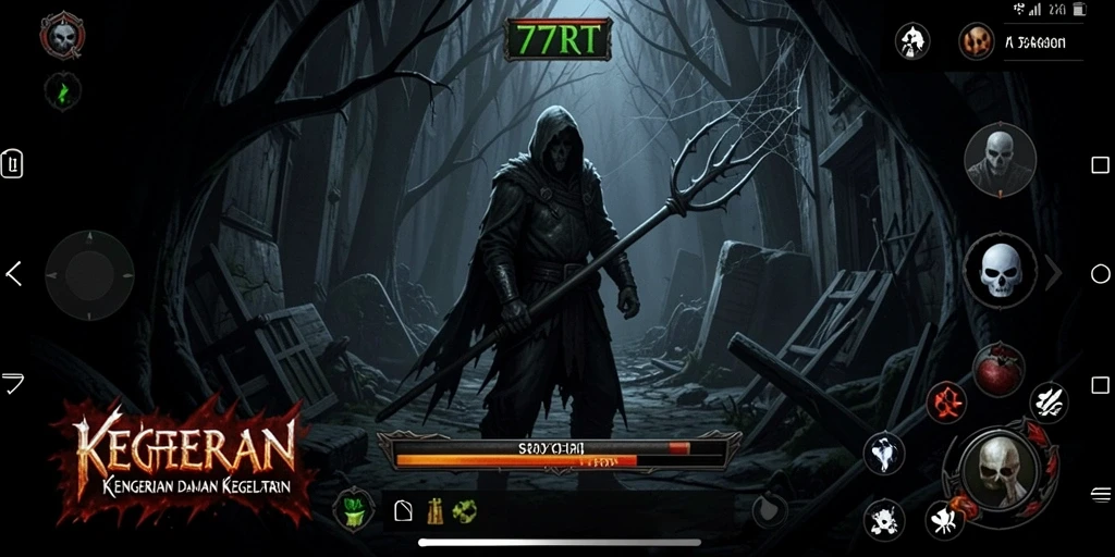 Gameplay mencekam di kegelapan dengan nuansa horor yang kuat.
