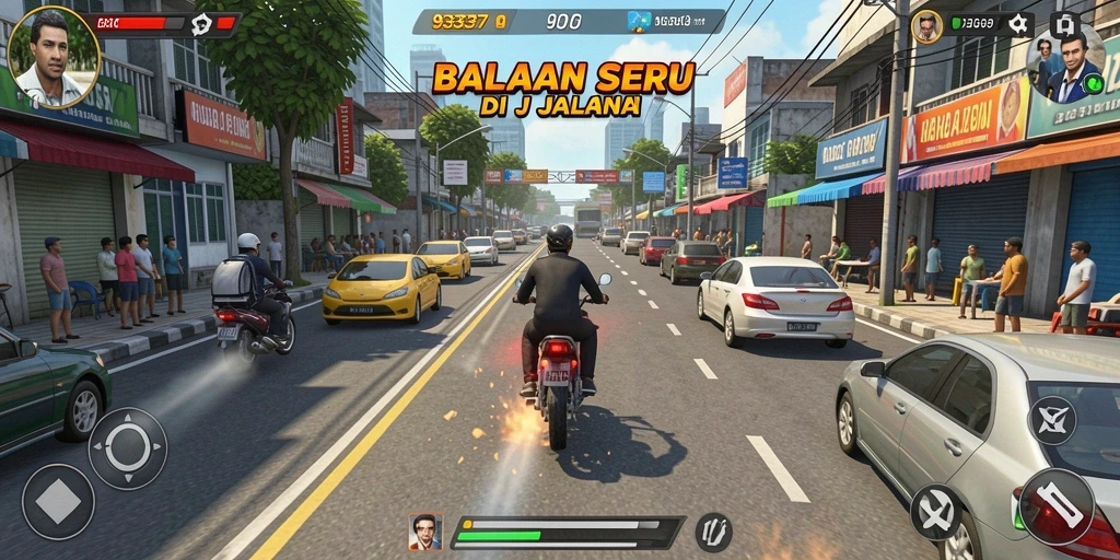 Tampilan gameplay Racing yang intens dan mendebarkan di 93337.