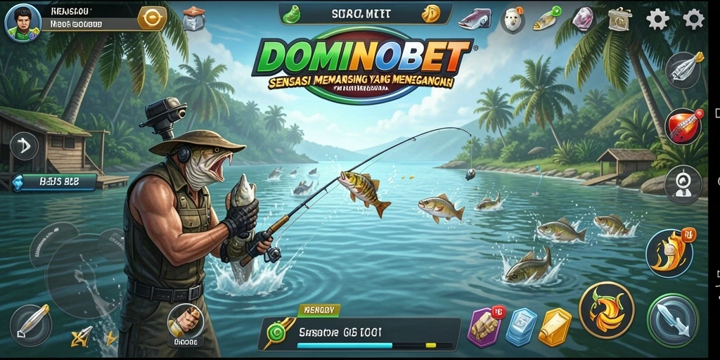 Gameplay memancing seru di DOMINOBET, penuh aksi dan tantangan.