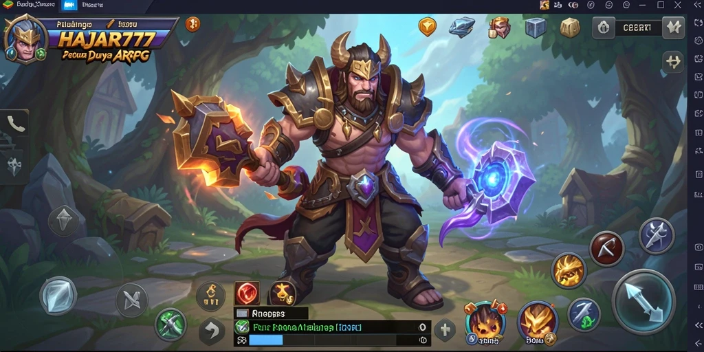 Tampilan seru gameplay ARPG dalam, aksi mendebarkan di <strong>HAJAR777</strong>.