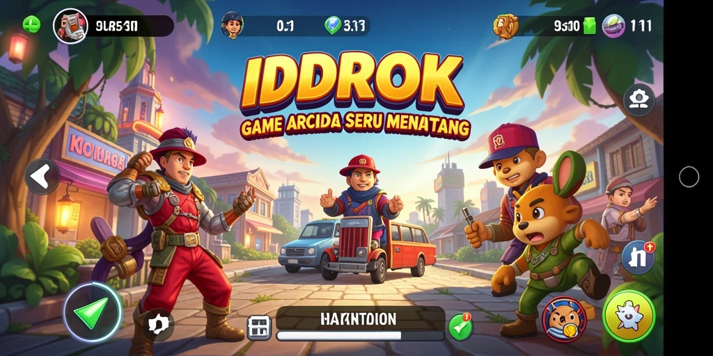 Tangkapan layar gameplay <strong>IDROK</strong> menampilkan momen seru saat melewati rintangan.
