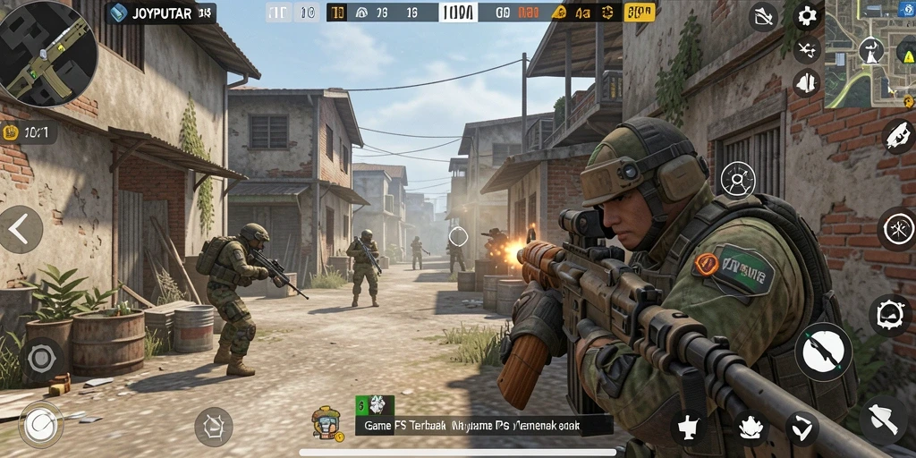 Gameplay intens dalam <strong>JOYPUTAR</strong> saat melawan musuh di arena.