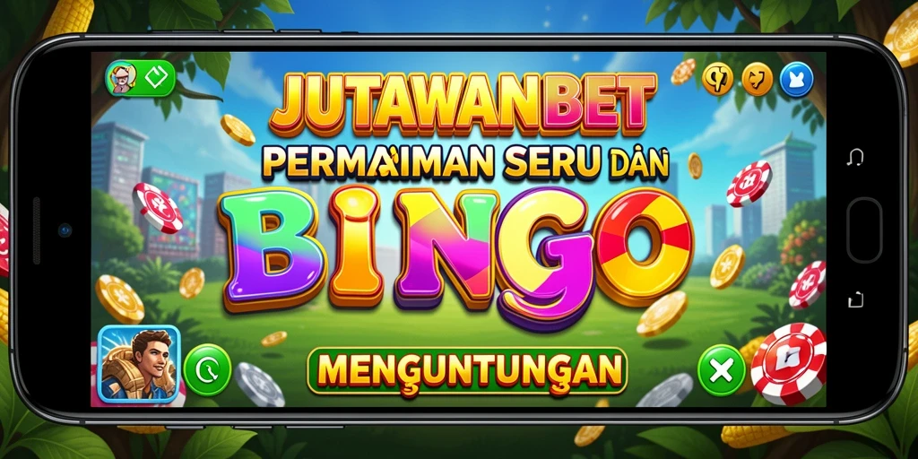 Tampilan permainan Bingo yang seru dan menantang di JUTAWANBET.