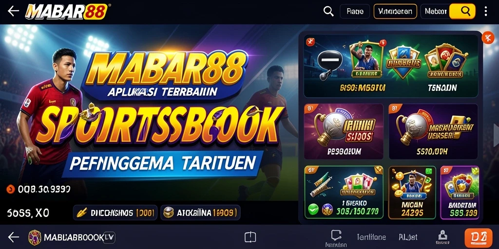 Tampilan gameplay MABAR88 dengan berbagai pilihan taruhan yang menarik.