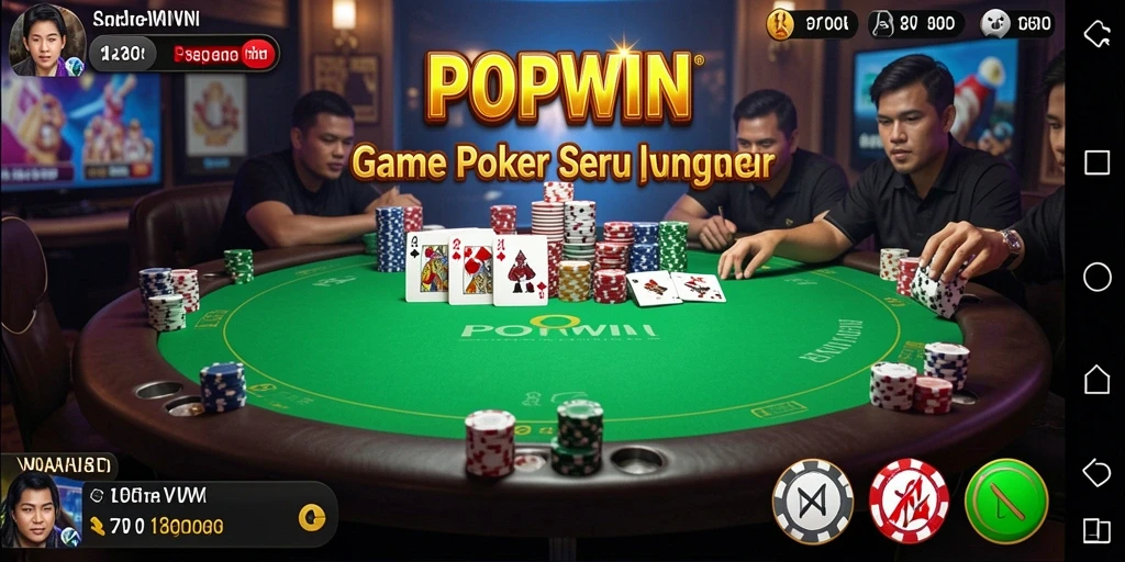Screenshot gameplay Poker yang menampilkan suasana kompetitif dan menarik.