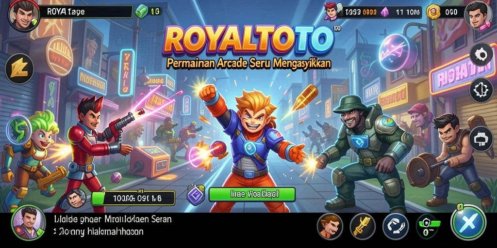 Tampilan gameplay ROYALTOTO yang menegangkan dan penuh aksi.